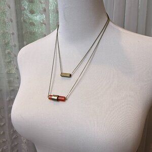 Double Layered Carnelian Necklace